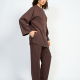 CO-ORD SET - DEEP BROWN
