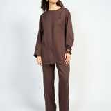 CO-ORD SET - DEEP BROWN