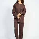 CO-ORD SET - DEEP BROWN