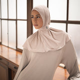 INSTANT BAMBOO HIJAB | WARM TAUPE
