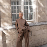 FEATHER WOOL SET | CAMEL