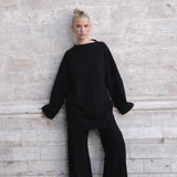 FEATHER WOOL SET | MIDNIGHT BLACK