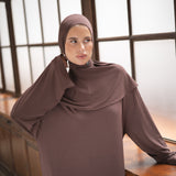INSTANT BAMBOO HIJAB | WALNUT